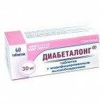 Диабеталонг, таблетки пролонгированного действия 60 мг 30 шт