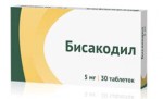 Бисакодил, табл. п/о кишечнораств. 5 мг №30